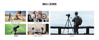 K&F 196cm Camera Tripod with 3-Way Head