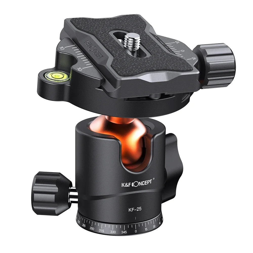 K&F 10kg Metal Tripod Ball Head with Quick Release Plate