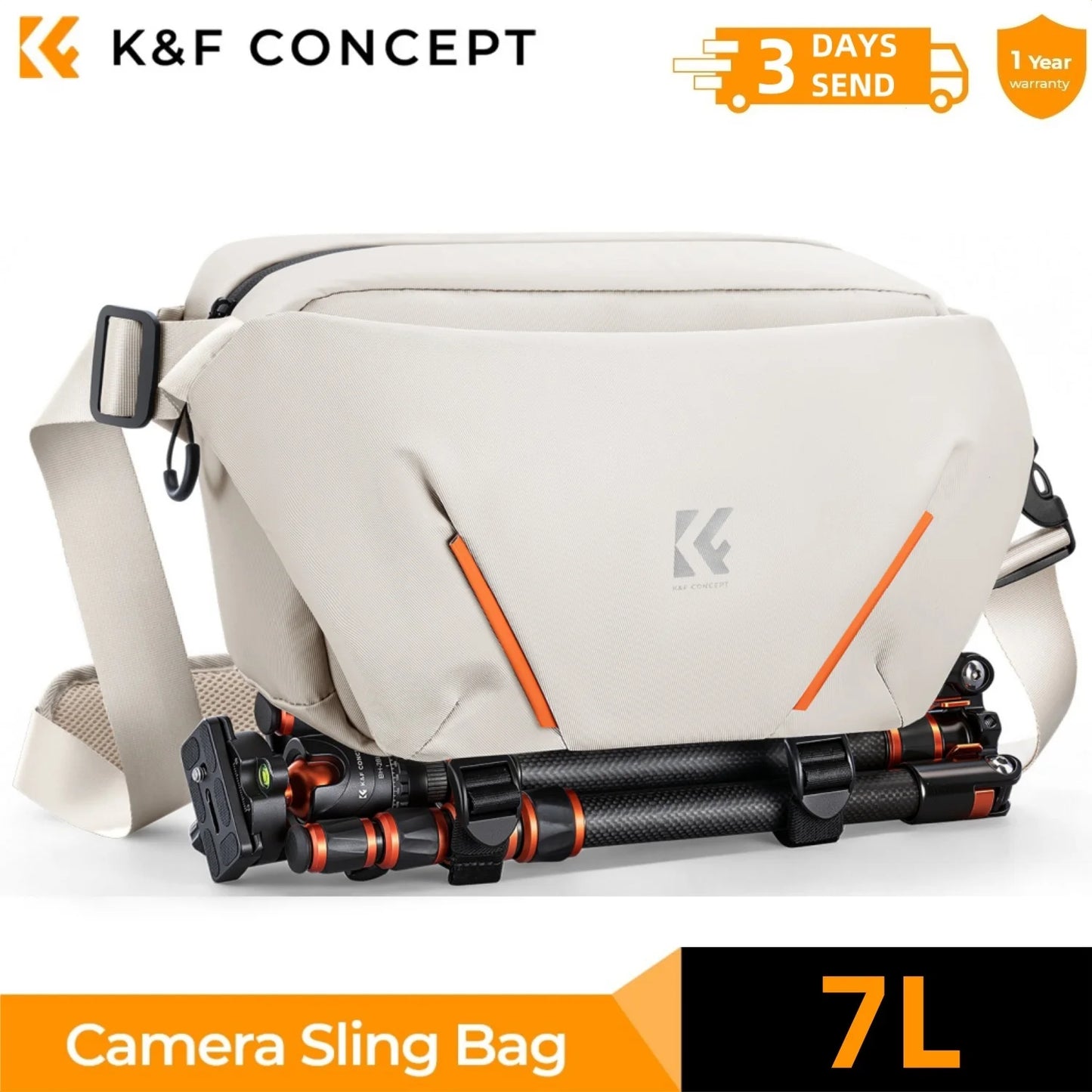 K&F Concept 7L Lightweight Camera Sling Bag