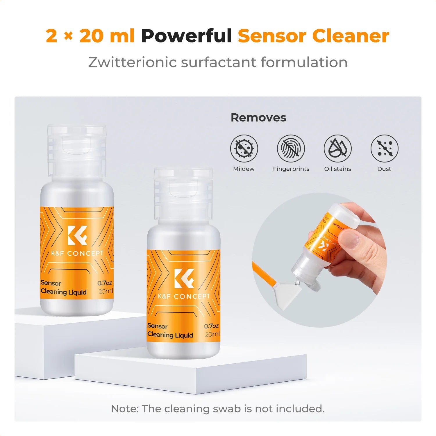 K&F Concept Camera Sensor Cleaning Fluid 2 x 20mL