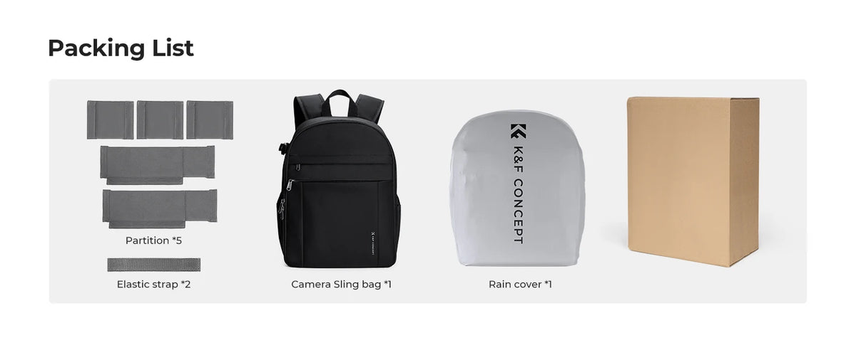 K&F 13L Lightweight Camera Backpack - CameraHUB