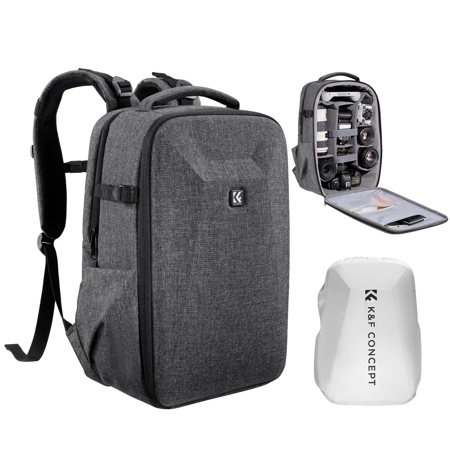 K&F Concept 22L Camera Backpack with Rain Cover