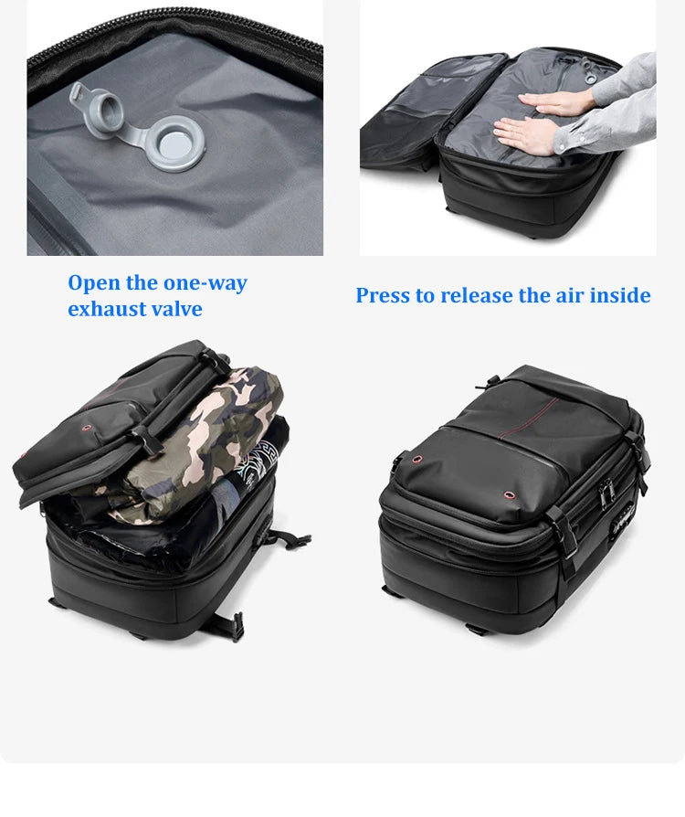 Vacuum Compression 17 Inch Laptop Travel Backpack