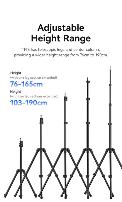 Ulanzi TT43 Reversible Leg Light Stand 1.9m
