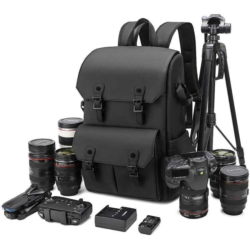 Large Capacity Camera & Drone Backpack - army green product image
