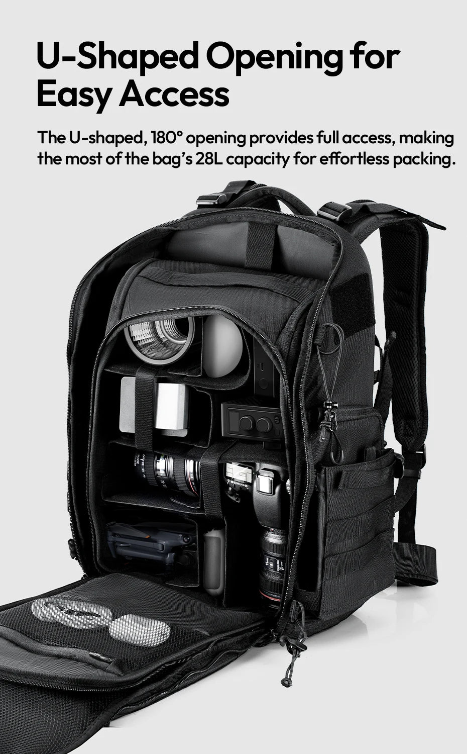 Ulanzi BC007 28L Tactical Camera Backpack