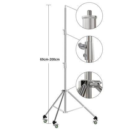 Heavy-Duty Stainless Steel Photography Light Stand