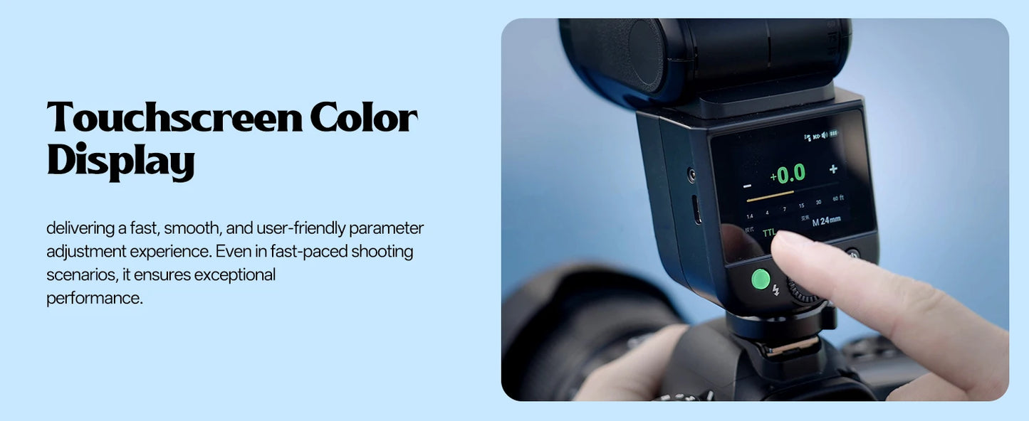 Godox V1 Mid TTL Li-Ion Round Head Camera Flash