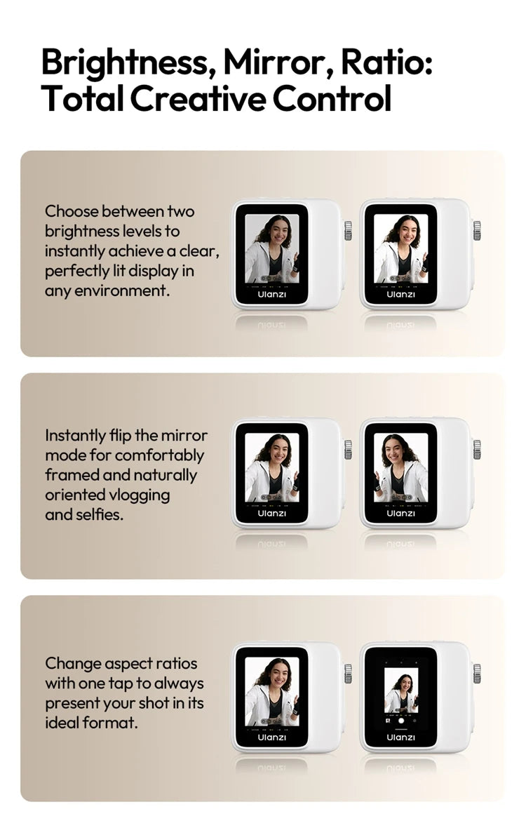 Ulanzi VM02 Wireless Selfie Monitor for Smartphones