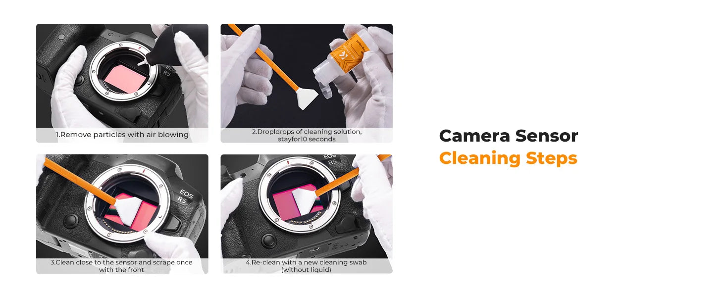 K&F Concept Camera Sensor Cleaning Swab & Liquid Kit