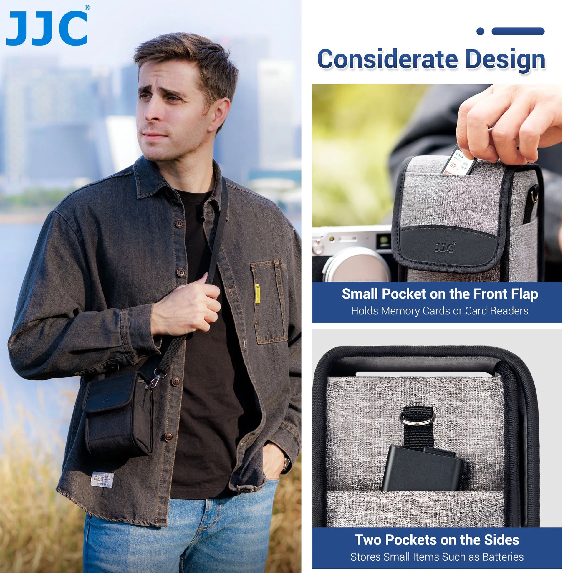 JJC OC-FX1 Compact Camera Pouch with Strap