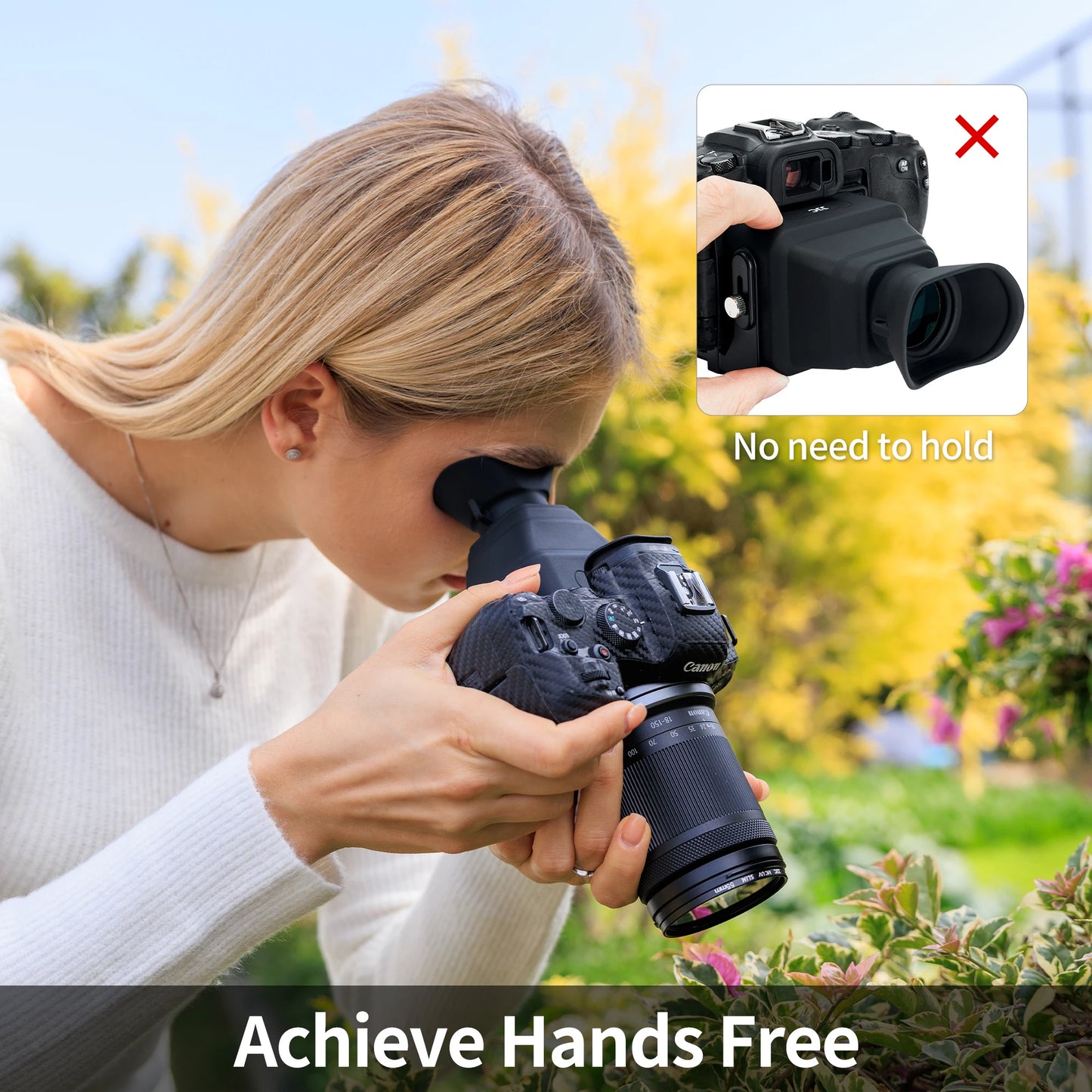 JJC 3x LCD Viewfinder Eyecup for 3.0-Inch Camera Screens