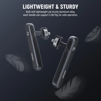 NEEWER 2-Pack Rotatable Handles for Smartphone Video Rigs