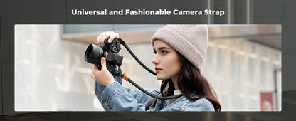 K&F Concept 100cm Nylon Rope Camera Strap - Grey