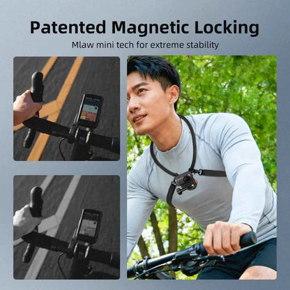 Flymile Magnetic POV Neck Mount for DJI, Insta360 & GoPro
