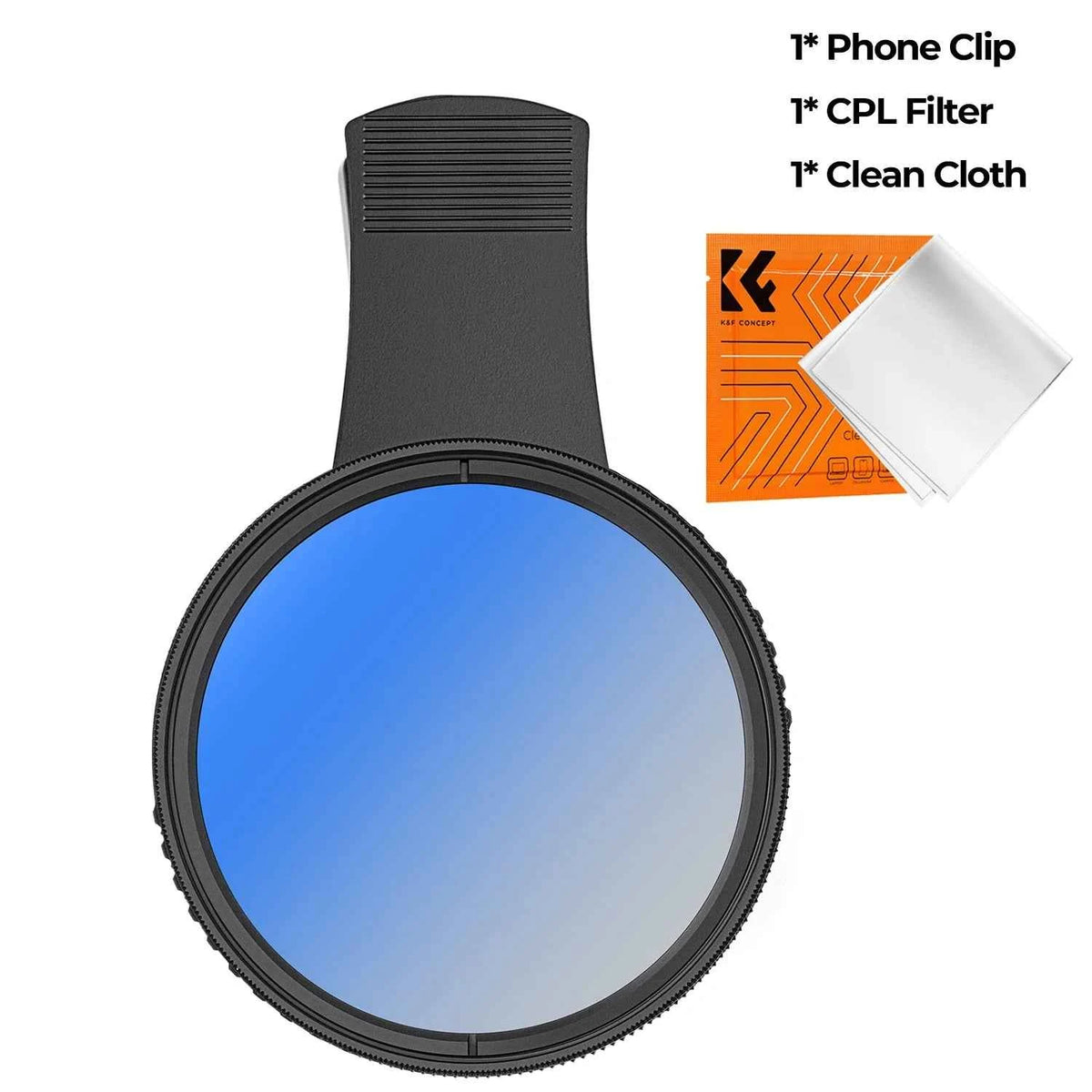 K&F Concept Clip-On Phone Lens Filter Kit