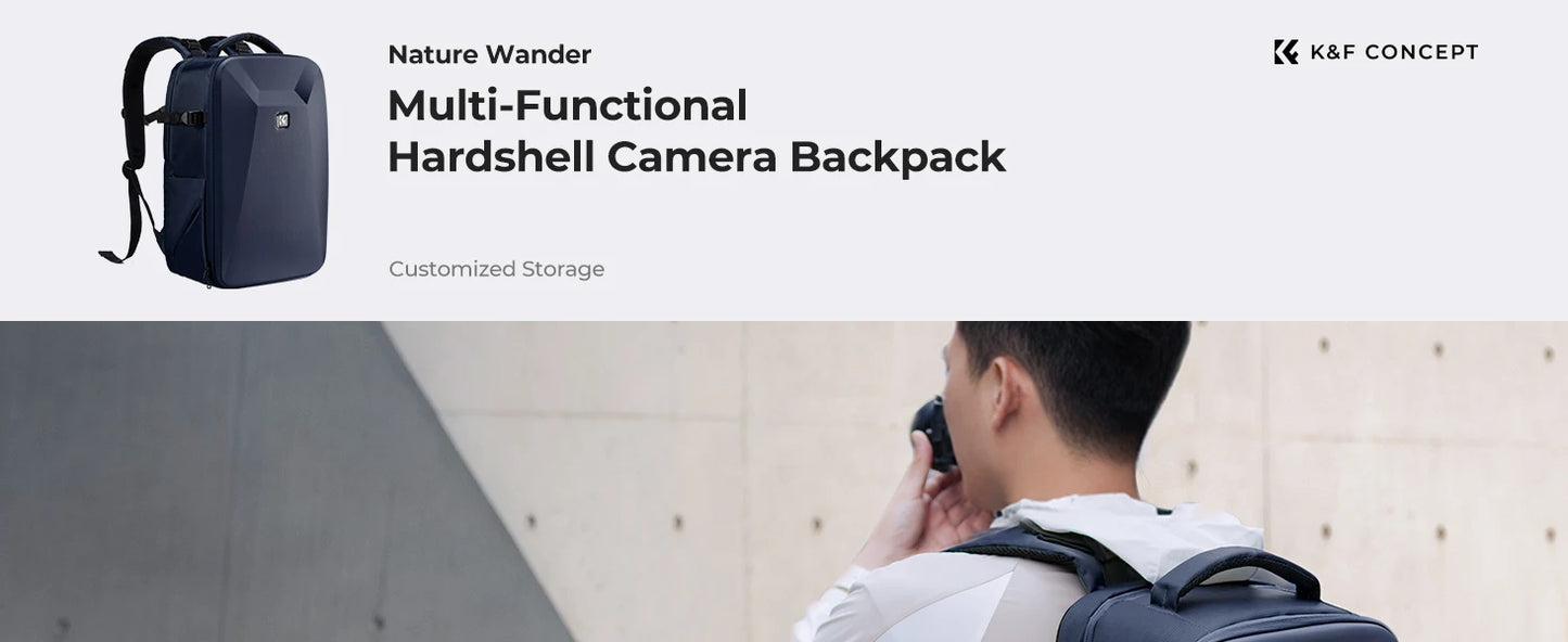 K&F 22L Hard Shell Camera Backpack