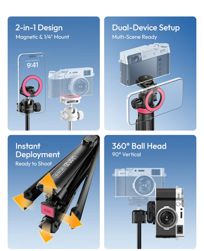 Ulanzi MT-44M Magnetic Selfie Stick & Tripod