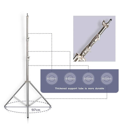 Heavy-Duty Stainless Steel Photography Light Stand