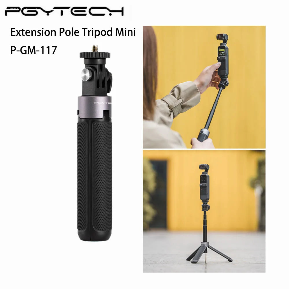 PGYTECH 40cm Action Camera Extension Pole Tripod