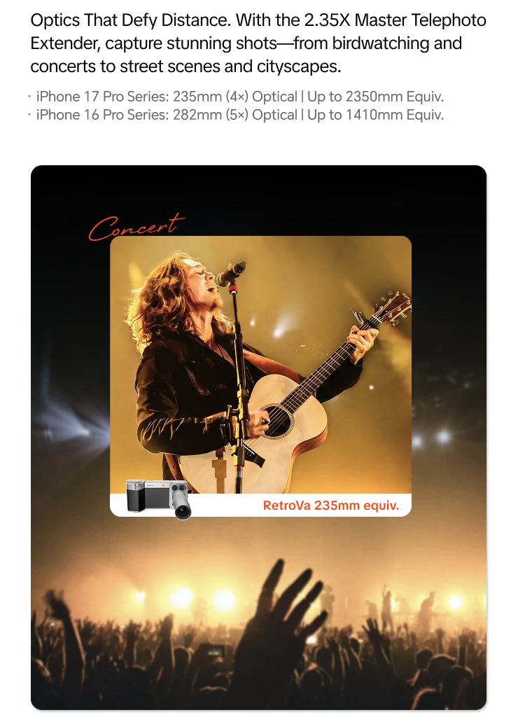 PGYTECH RetroVa Vintage Imaging Kit for iPhone 16 / 17 Pro