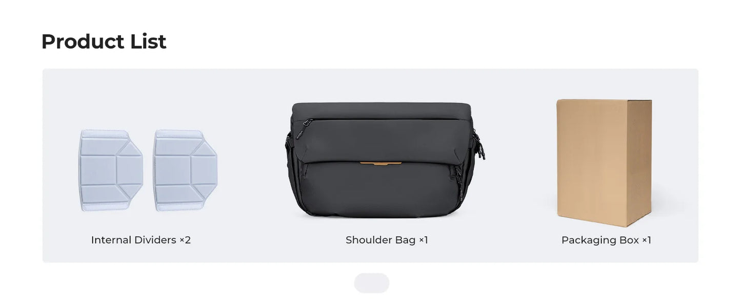 K&F Concept 15L Camera Sling Bag for DSLR & Mirrorless Cameras