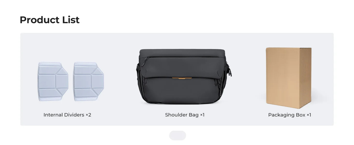 K&F Concept 15L Camera Sling Bag for DSLR & Mirrorless Cameras