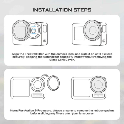 Freewell CPL Filter for DJI Osmo Action 3 / 4 / 5 Pro