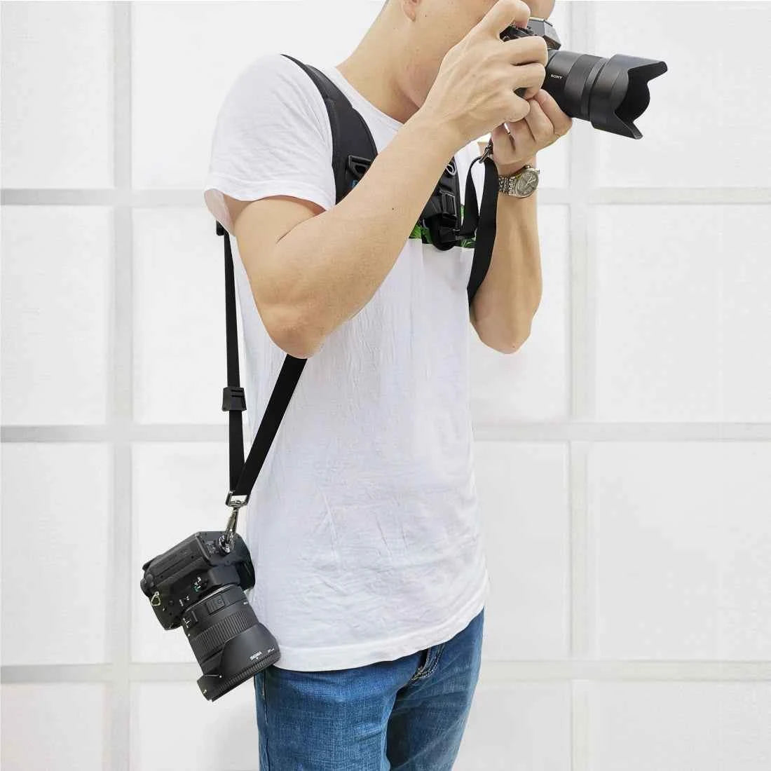 PULUZ Quick Release Double Shoulder Camera Harness