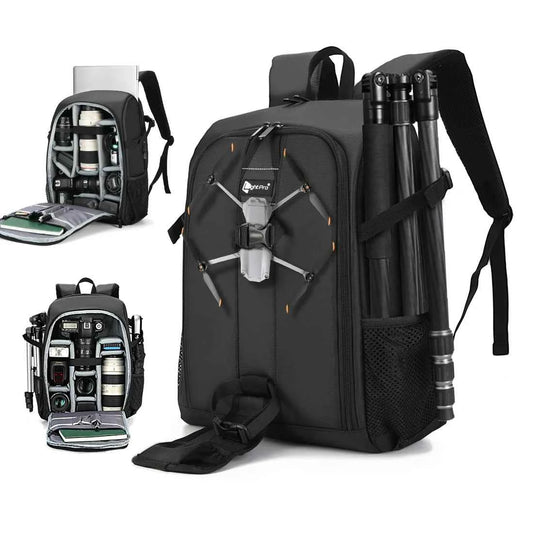 Large Capacity DSLR Camera Backpack with 15.6 Inch Laptop Compartment