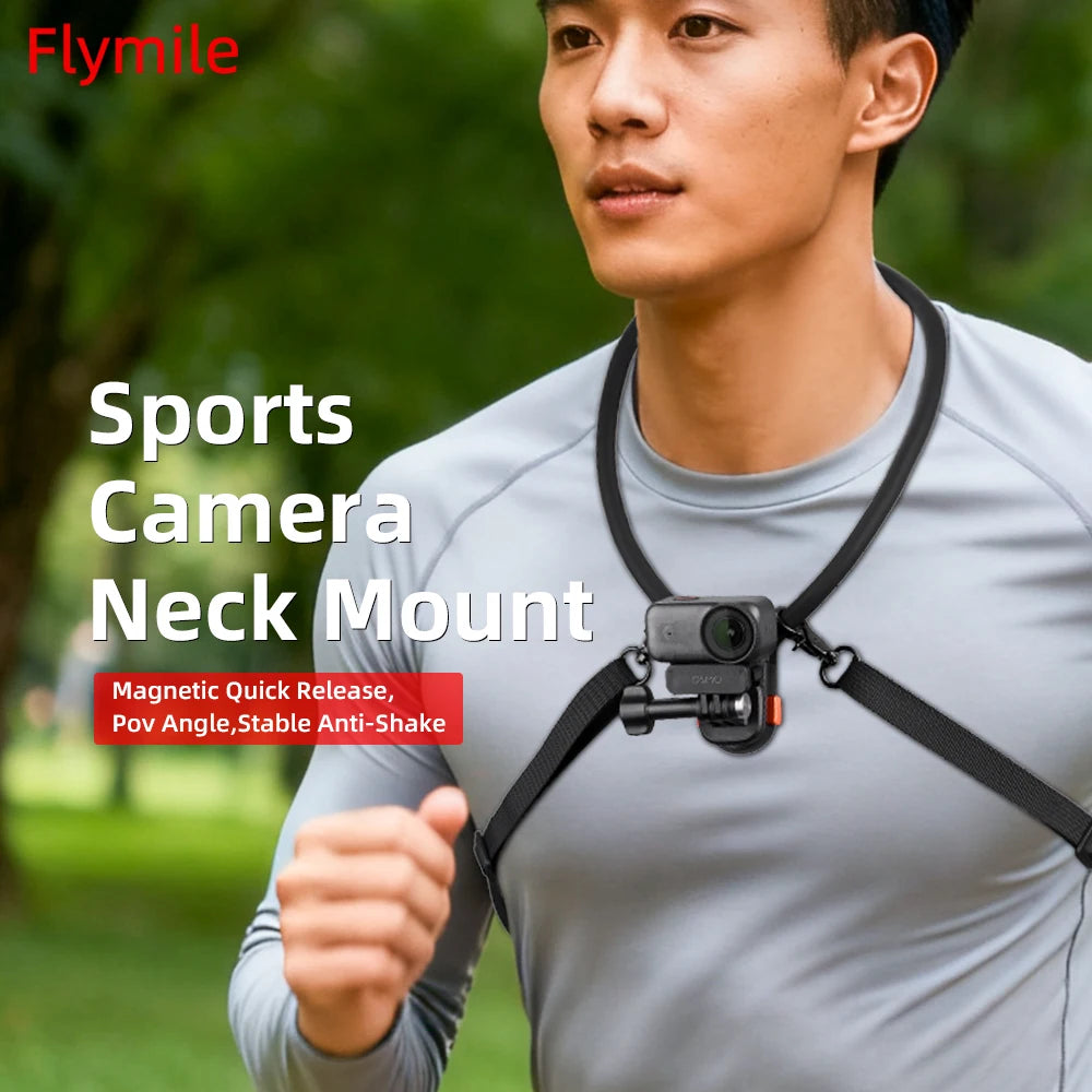 Flymile Magnetic POV Neck Mount for DJI, Insta360 & GoPro