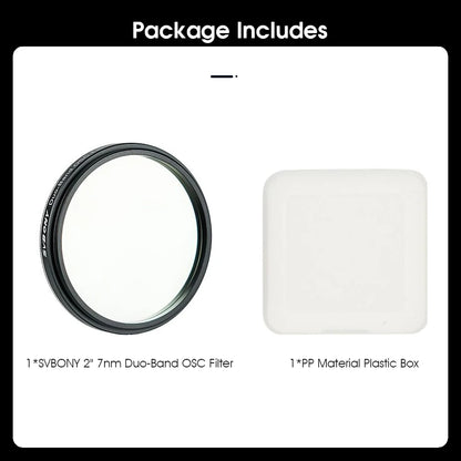 SVBONY SV220 7nm H-Alpha/OIII Dual-Band Telescope Filter