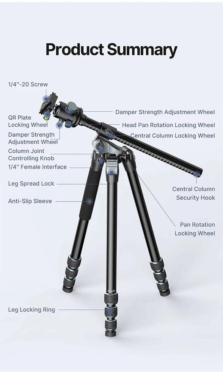 Ulanzi MT-59 Professional Overhead Camera Tripod
