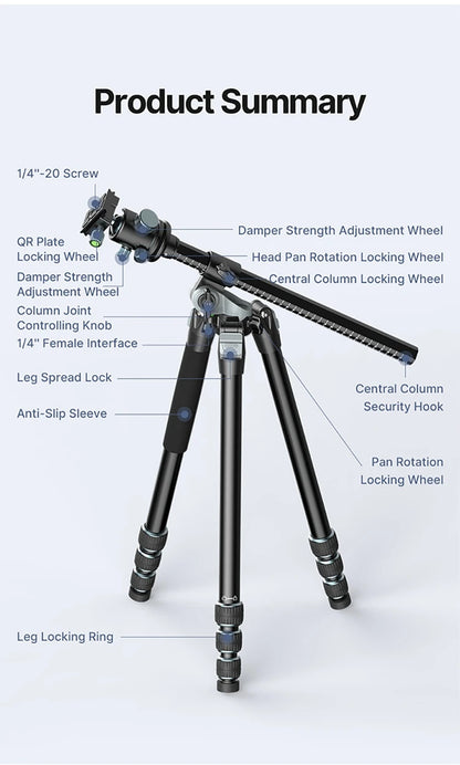 Ulanzi MT-59 Professional Overhead Camera Tripod