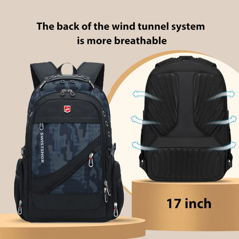 Water-Resistant 17–20-inch Laptop Travel Backpack