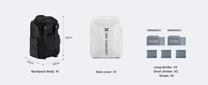K&F Concept 25L Camera Backpack with 15.6-Inch Laptop Compartment