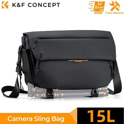 K&F Concept 15L Camera Sling Bag for DSLR & Mirrorless Cameras