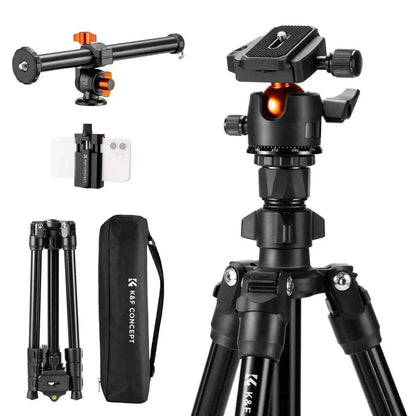 K&F O234A1 76 Inch Travel Tripod with Multi-Angle Centre Column