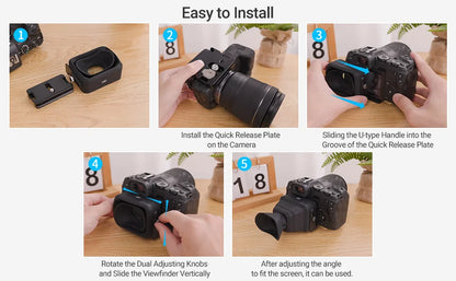 JJC 3x LCD Viewfinder Eyecup for 3.0-Inch Camera Screens