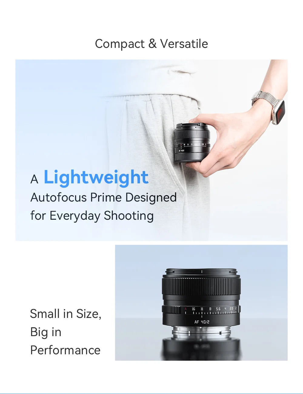 TTArtisan AF 40mm f/2 Full Frame Autofocus Lens