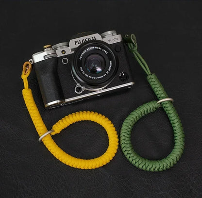 Camera Hub Essentials Woven Quick Release Camera Wrist Strap - Coffee Hand strap