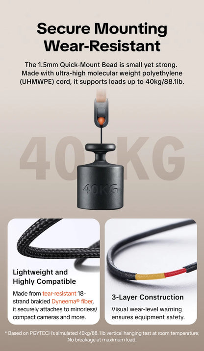 PGYTECH Leather Camera Strap Air Quick Release 80–136cm