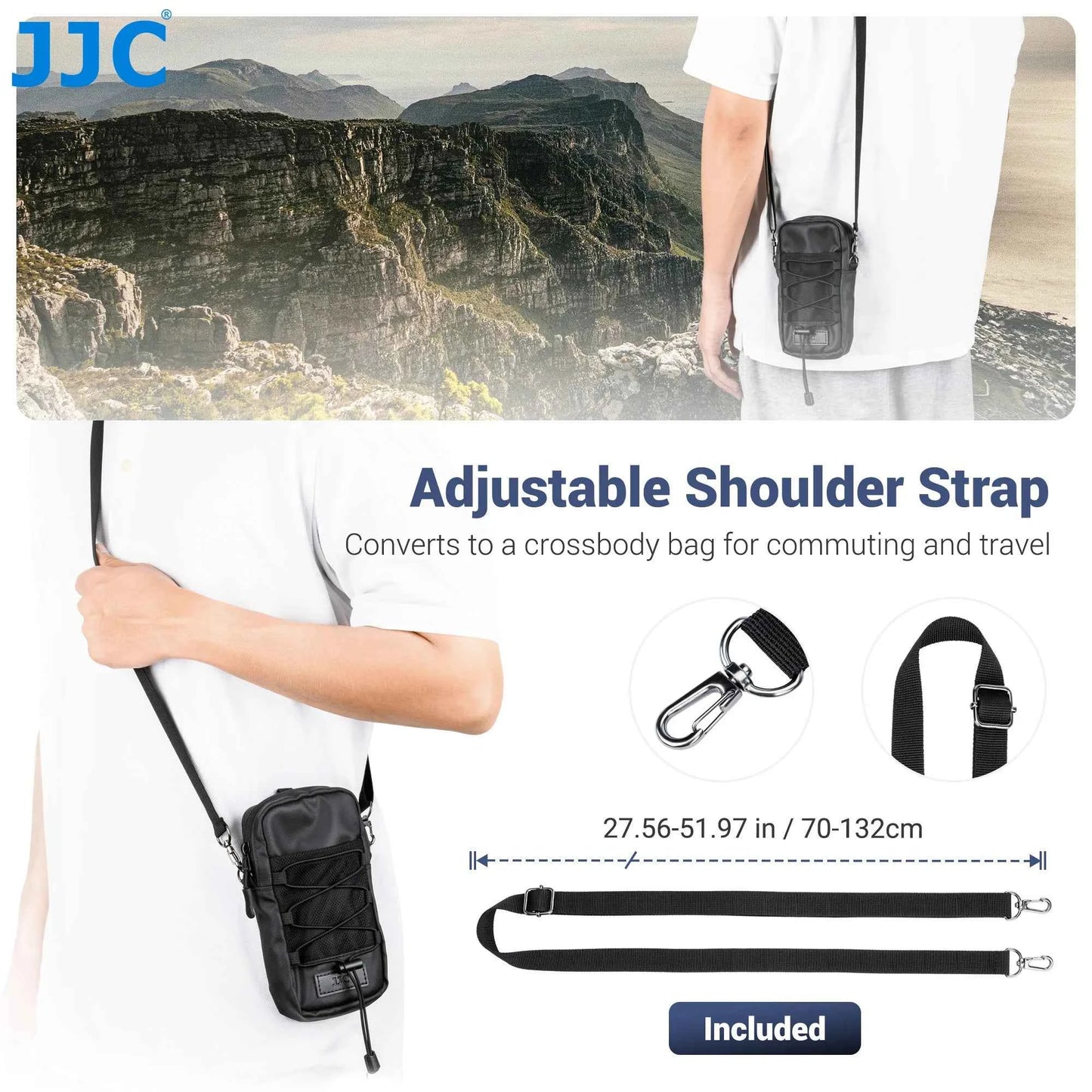JJC OC-SK8 Shoulder Strap Pouch for Action Cameras & Phones
