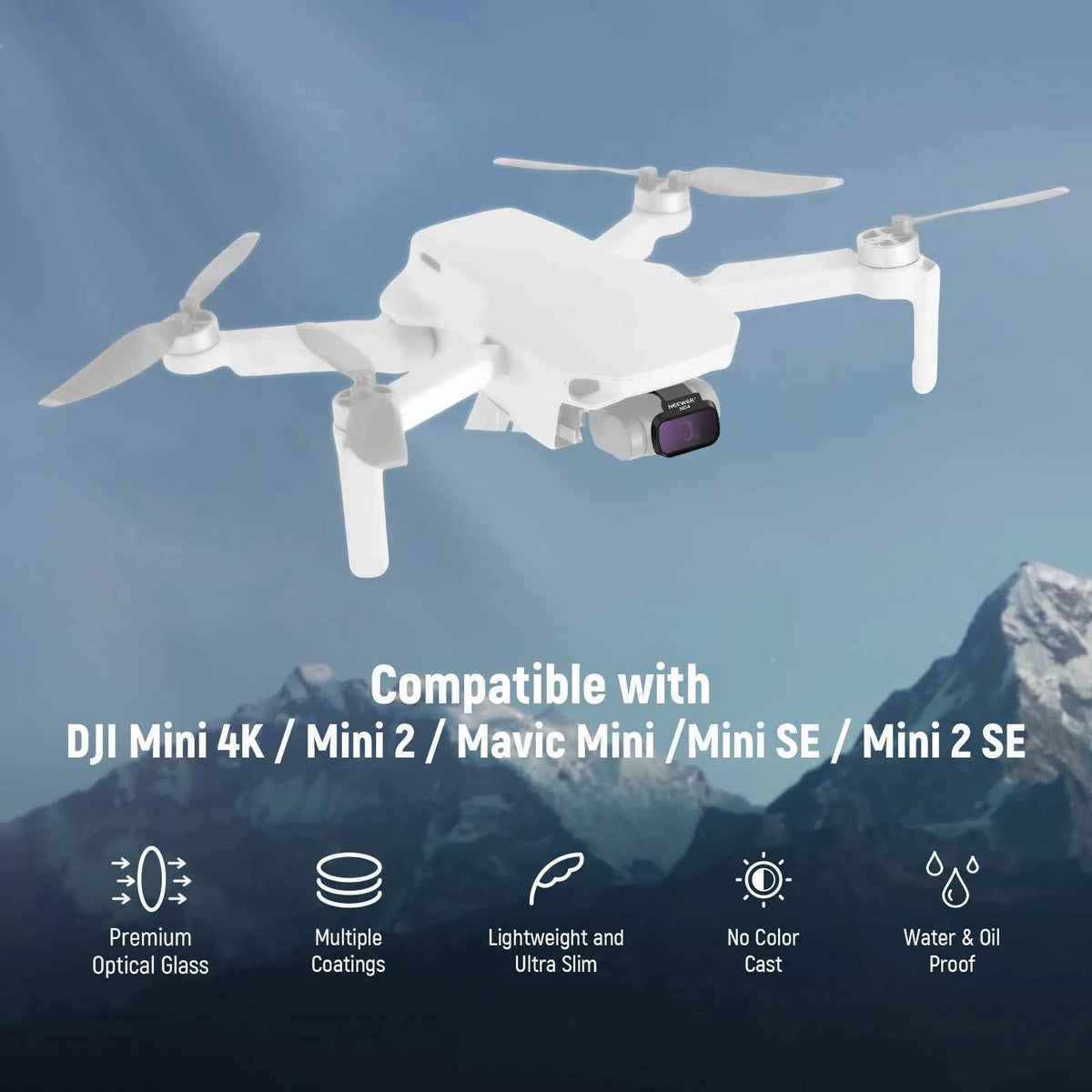 NEEWER 6-Pack ND/CPL Filter Set for DJI Mini Drones