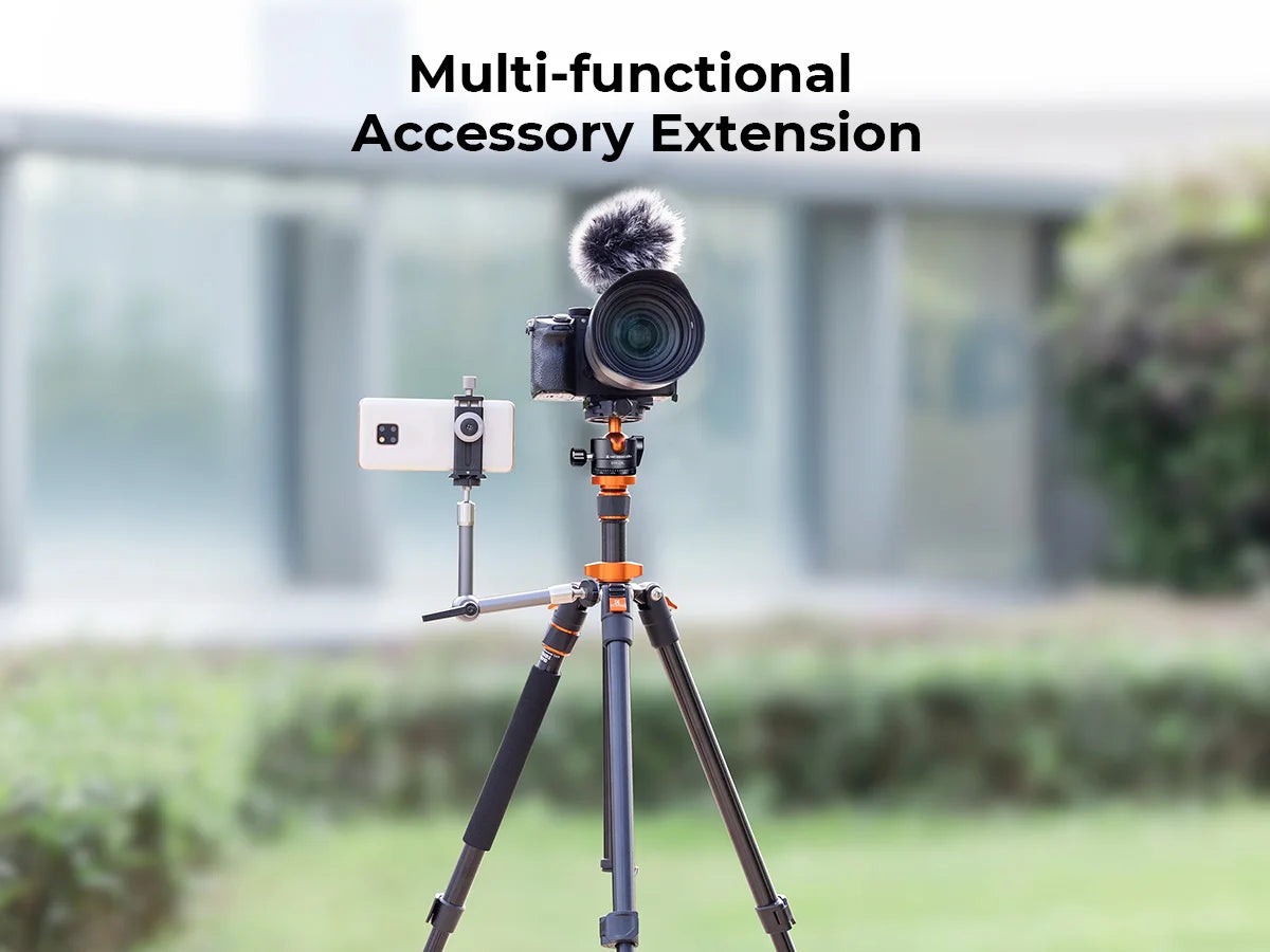 K&F Concept 80.7-Inch Aluminium Camera Tripod with 10kg Load Capacity