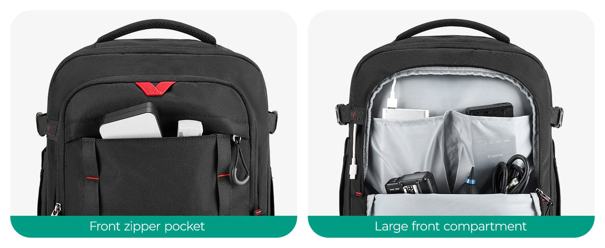 BAGSMART Rolling Camera Bag Backpack