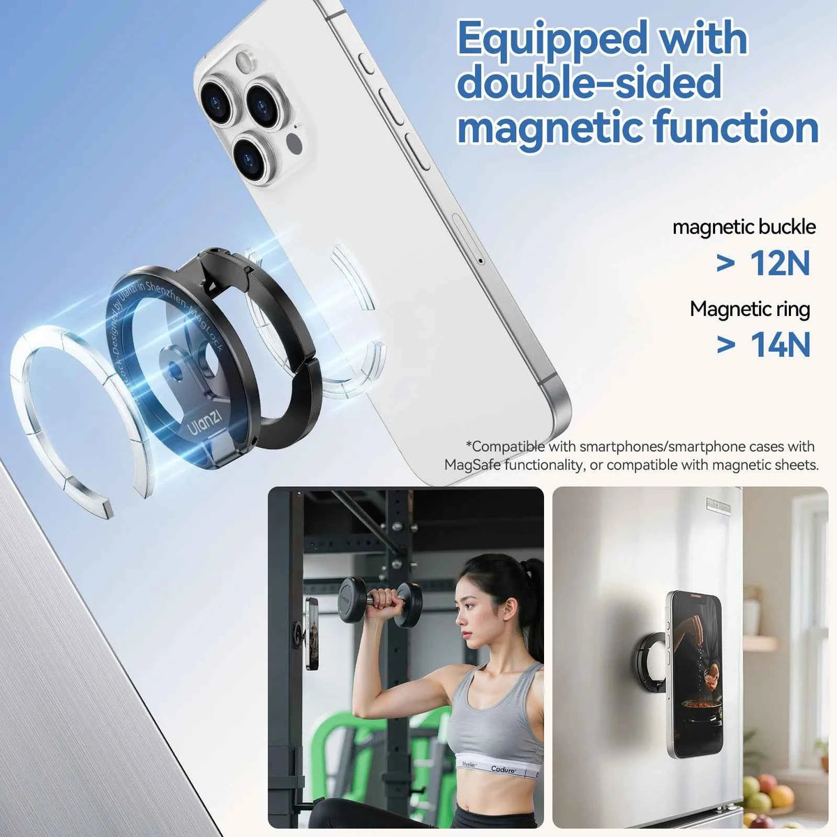 Ulanzi MA02 MagLock Dual Magnetic Phone Stand