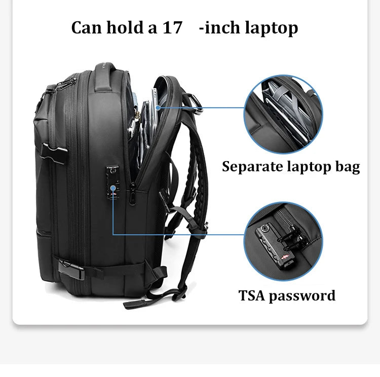 Vacuum Compression 17 Inch Laptop Travel Backpack