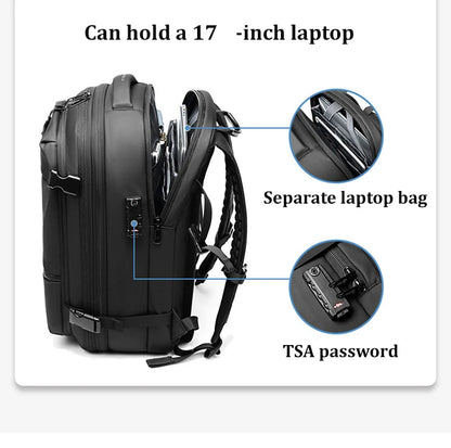 Vacuum Compression 17 Inch Laptop Travel Backpack