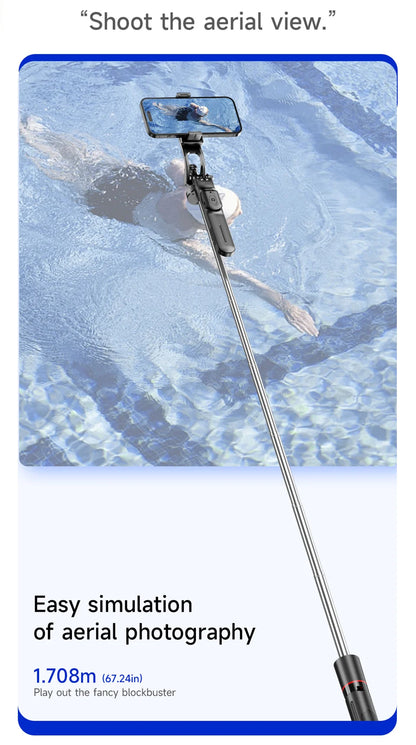 MEUYAG F16 170cm Selfie Stick Tripod with Fill Light